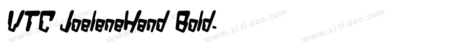 VTC JoeleneHand Bold字体转换
